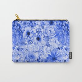 ultramarine blue floral bouquet aesthetic array Carry-All Pouch