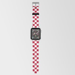 Red and White Check - more colors Apple Watch Band