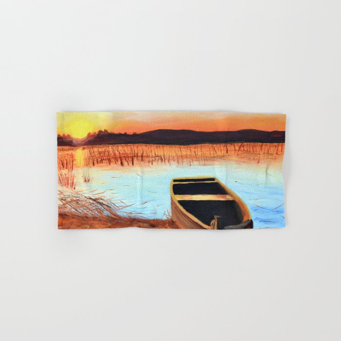 Sunset over the Marshes Hand & Bath Towel