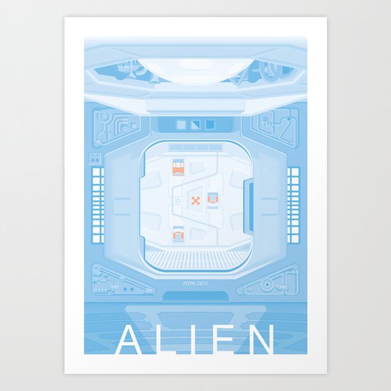 Airlock - Alien (1979) Art Print