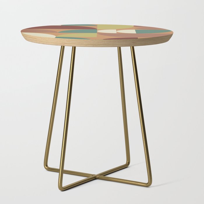 Geometry color arch shapes composition 1 Side Table