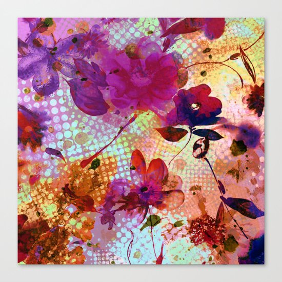 flowers and light Canvas Print