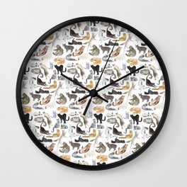 cats Wall Clock