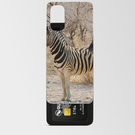 South Africa Photography - Two Zebras Standing On A Dirt Road Android Card Case