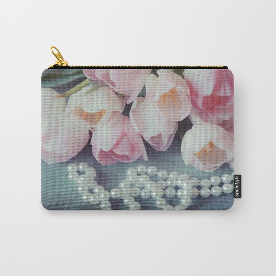 Tulips and Pearls Carry-All Pouch