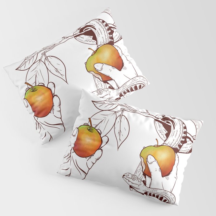 Adam And Eve Pillow Sham by mailboxdisco Society6