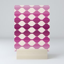 Pink Ombre Ethnic Pattern Mini Art Print