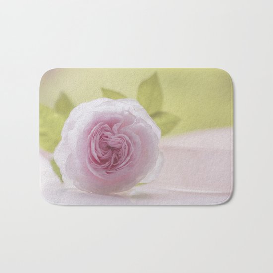 Roses in LOVE I - Rose Flower Floral pink Bath Mat