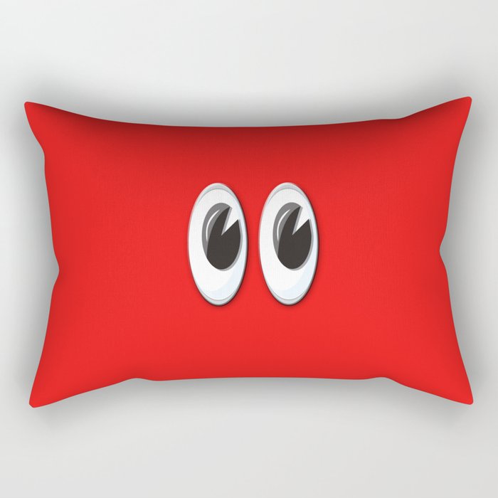 Eyes on the red skin Rectangular Pillow