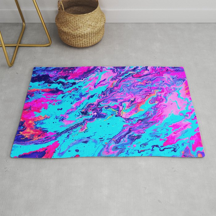 Abstract Colorful Painting Rug