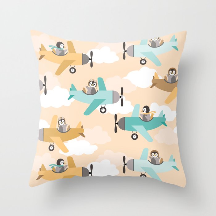 These birds want to fly Throw Pillow