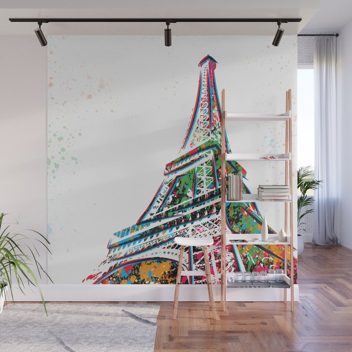 Eiffel Tower - Paris - Pop Art Wall Mural by wcsmack ...