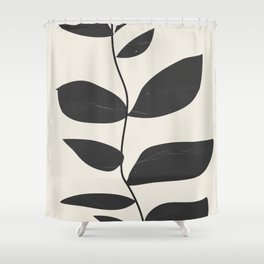 minimal plant Shower Curtain