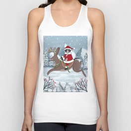 Santa Claws and the Jackalope Unisex Tank Top
