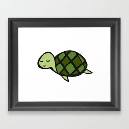 Peaceful Turtle Framed Art Print