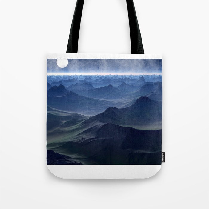 moonlight mountain Tote Bag