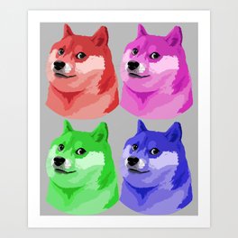 Dogecoin Art Prints Society6