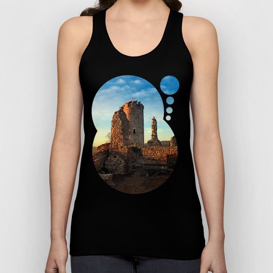 The ruins of Waxenberg castle | architectural photography Unisex Tank Top