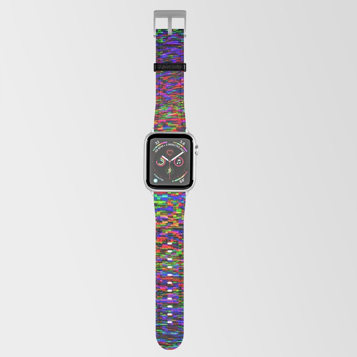 Vivid neon error shapes Apple Watch Band