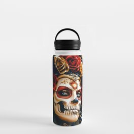 Catrina Skull Water Bottle