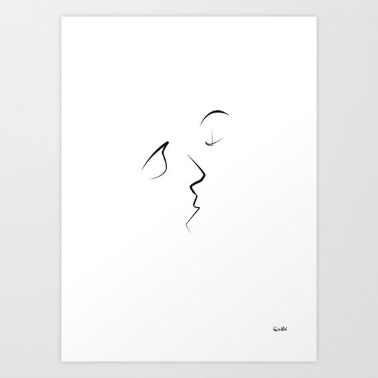 Kiss/beso/kuss/baiser/beijo/ Art Print