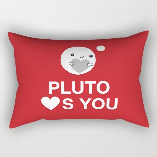 Keep Calm – Pluto Loves You Rectangular Pillow