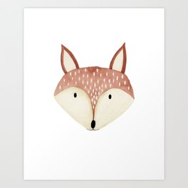 Fox Nursery Art Print