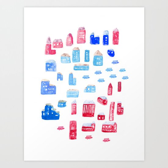 Downtown Art Print