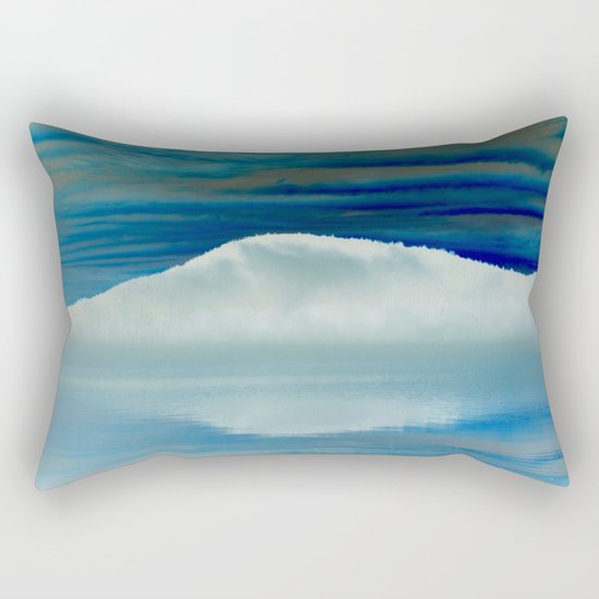 Ice in the Morning on Lake George Rectangular Pillow