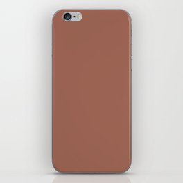 Dark Reddish Brown Solid Color Pairs PPG Warm Up PPG1067-6 - All One Single Shade Hue Colour iPhone Skin