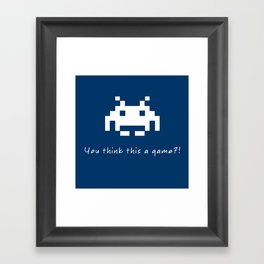 Invader Games Framed Art Print