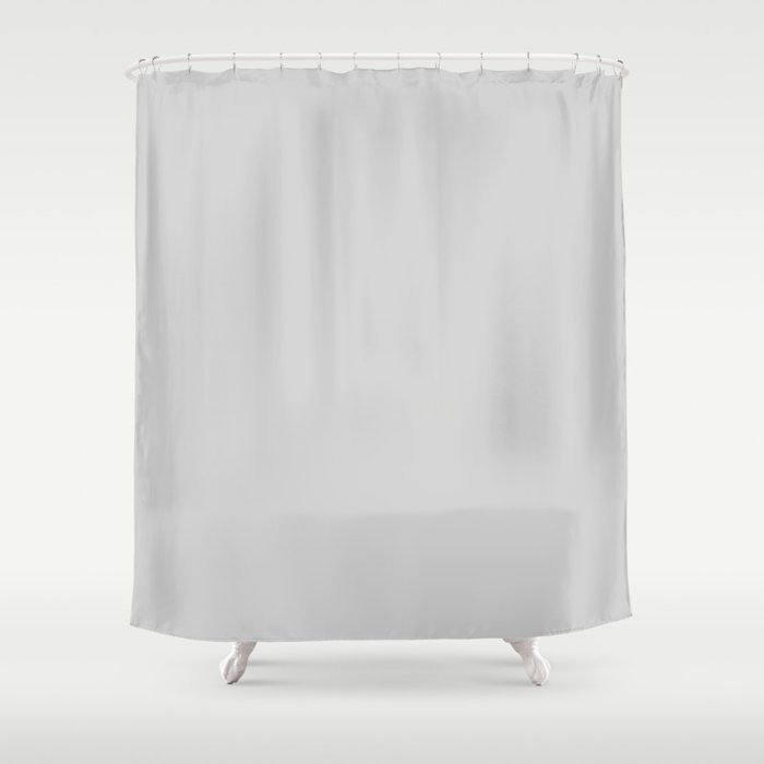 Light Grey Plain Color Shower Curtain By Kars54 Society6