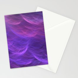 Pink and Purple Ultra Violet Soft Waves Stationery Cards