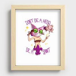 Don't Be A Hero Recessed Framed Print