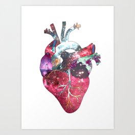 Superstar Heart On White Art Print By Beegreen Society6