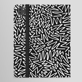 Celebrate: Zig-A-Zig-Ah in Black & White iPad Folio Case