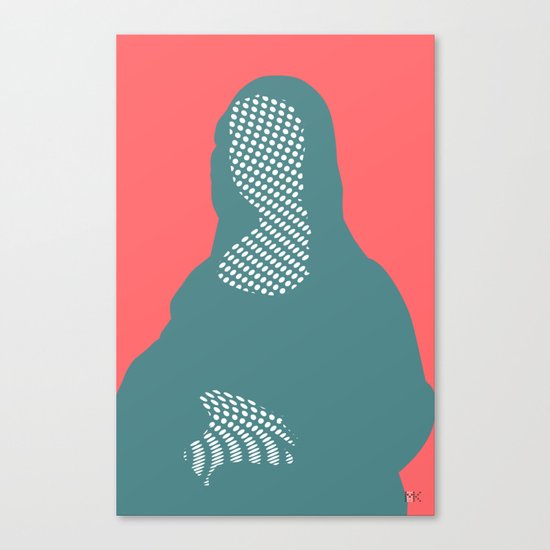 Mona, nu mach aber mal ein Punkt · 6 Canvas Print