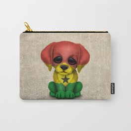 Cute Puppy Dog with flag of Ghana Carry-All Pouch | Patriotic, Animal, Puppydog, Ghanapuppy, Mansbestfriend, Ghanaflag, Graphicdesign, Patriotism, Funny, Illustration 