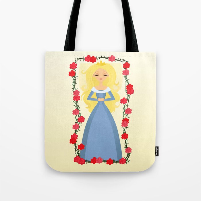 sleeping beauty tote bag