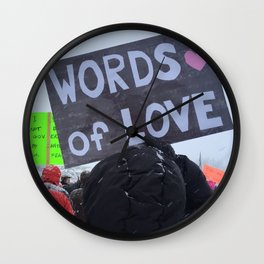 Words of Love Wall Clock