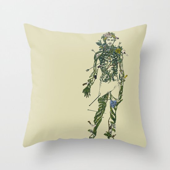 Wound Man Throw Pillow
