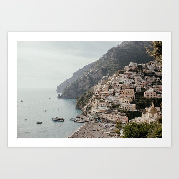 Positano Amalfi Coast Italy Art Print
