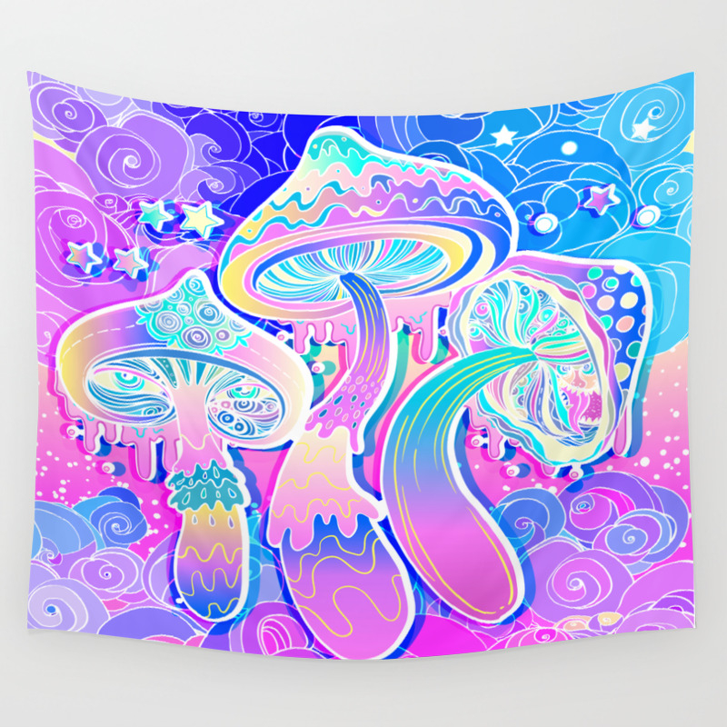 magic mushroom tapestry