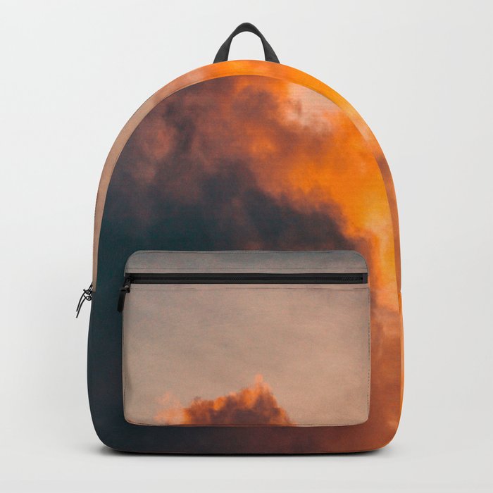 Beautiful Orange Whimsical Clouds Cotton Candy Texture Sky Cloud