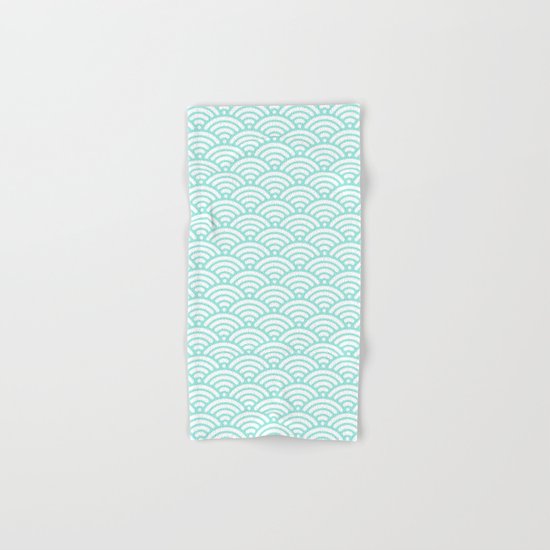 Wave Tiffany Blue Hand & Bath Towel