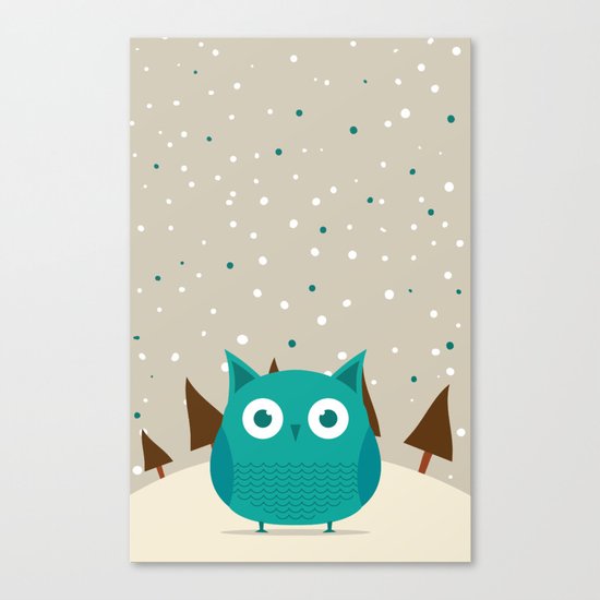 Cute owl Canvas Print