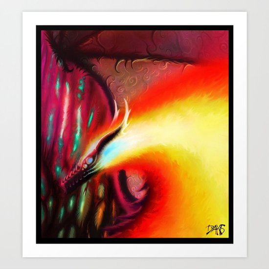 Fire fly Art Print