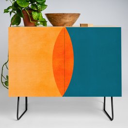 Mid Century Eclipse / Abstract Geometric Credenza