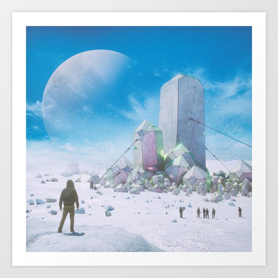 HEX CRYSTALLITE ORE (everyday 10.25.15) Art Print