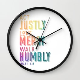Justify Mercy Modest Bible Wall Clock | Giftidea, Jesus, Gift, Mercy, Modest, Believing, Faith, Bible, Verse, Religion 